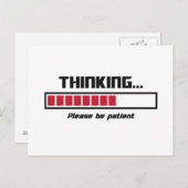 Denken Sie an das Laden von Bar Bitte geduldig sei Postkarte (Vorne/Hinten)