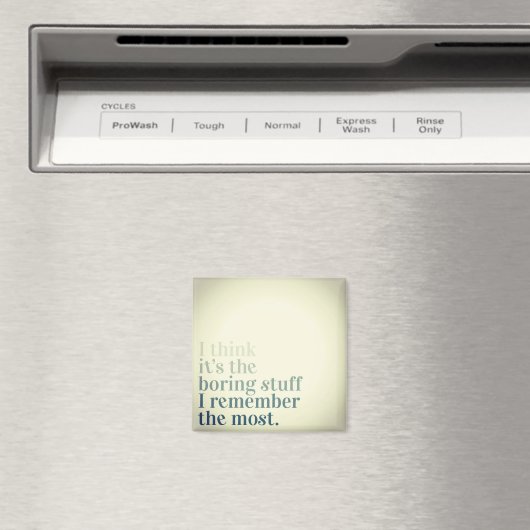 Denken Sie an das langweilige Stuff Magnet (In Situ (Geschirrspüler))