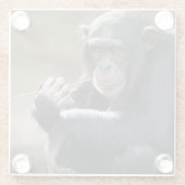 Denken Sie an das Monkeying Glasuntersetzer (Rückseite)