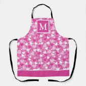 Denken Sie an das Monogramm des rosa Brustkrebs Schürze (Vorderseite)