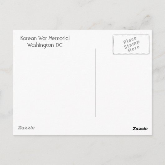 Denken Sie an das Opfer Postkarte (Rückseite)