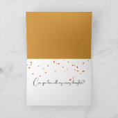 Denken Sie an das Rainy Autumn-Fenster Karte (Innenseite)