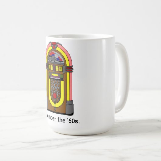 Denken Sie an den "60er Kaffeetasse (VorderseiteRechts)