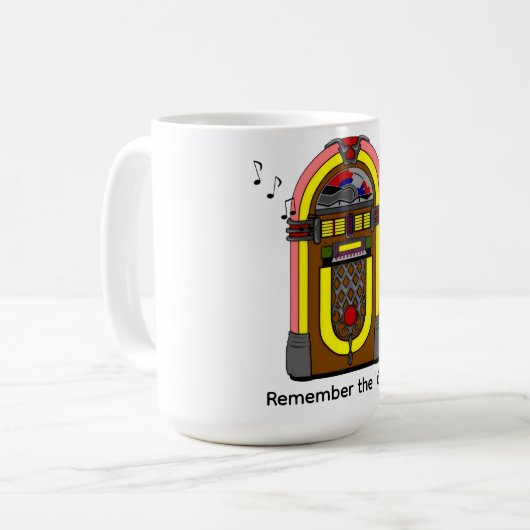 Denken Sie an den "60er Kaffeetasse (Vorderseite Links)