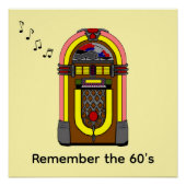Denken Sie an den "60er Poster (Vorderseite)