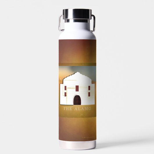 Denken Sie an den Alamo-Getränkecontainer. Trinkflasche (Vorne)