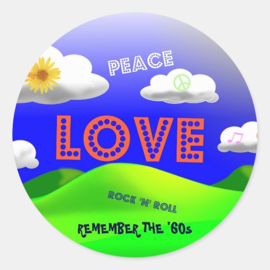 Denken Sie an den Aufkleber der 60er Jahre (Vorderseite)