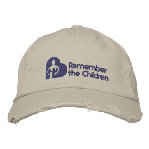 Denken Sie an den Children Basic Hat Bestickte Kappe