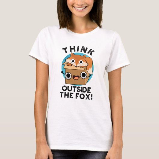 Denken Sie an den Fox-Funny-Animal-Puff. T-Shirt (Vorderseite)