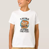 Denken Sie an den Fox-Funny-Animal-Puff. T-Shirt (Vorderseite)