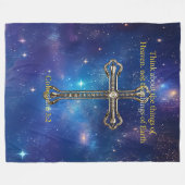 Denken Sie an den Himmel Fleecedecke (Vorderseite (Horizontal))