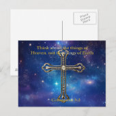 Denken Sie an den Himmel Postkarte (Vorne/Hinten)