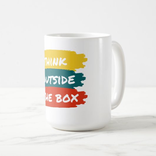 Denken Sie an den Kasten Kaffeetasse (VorderseiteRechts)