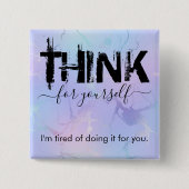 Denken Sie an den Knopf Button (Vorderseite)