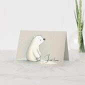 Denken Sie an den Polarbär Karte (Vorderseite)