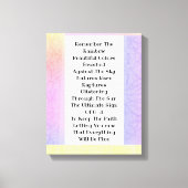 Denken Sie an den Regenbogen Leinwanddruck (Vorderseite)