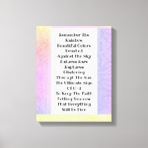 Denken Sie an den Regenbogen