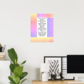 Denken Sie an den Regenbogen Poster (Heimbüro)