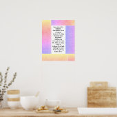 Denken Sie an den Regenbogen Poster (Küche)