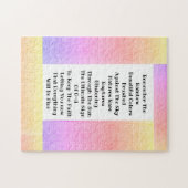 Denken Sie an den Regenbogen Puzzle (Horizontal)