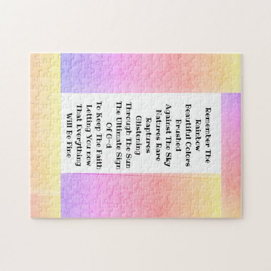 Denken Sie an den Regenbogen Puzzle (Horizontal)