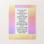 Denken Sie an den Regenbogen Puzzle (Vertikal)