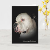 Denken Sie an den Sie-Drooling Bulldog Karte (Gelbe Blume)