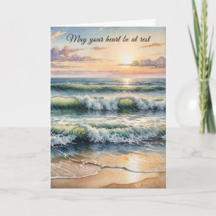 Denken Sie an den Sonnenaufgang des Watercolor Bea Karte