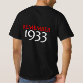 Denken Sie an den T - Shirt von 1933 (Rückseite)