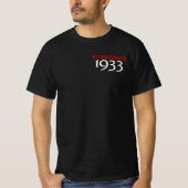 Denken Sie an den T - Shirt von 1933 (Vorderseite)