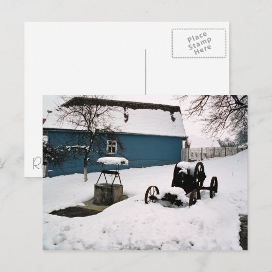 Denken Sie an den Winter Postkarte (Vorne/Hinten)