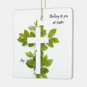 Denken Sie an den zu Ostern bearbeitbaren Text Keramikornament (Links)