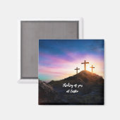 Denken Sie an den zu Ostern bearbeitbaren Text Magnet (Vorderseite/Rückseite)