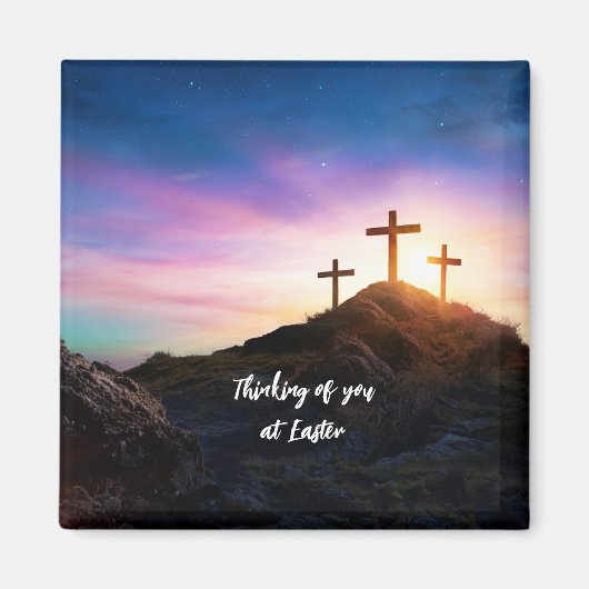 Denken Sie an den zu Ostern bearbeitbaren Text Magnet (Vorne)