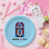 Denken Sie an die 1950er Jahre Pappteller (Party)