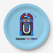 Denken Sie an die 1950er Jahre Pappteller (Vorderseite)