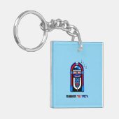 Denken Sie an die 1950er Jahre Schlüsselanhänger (Vorderseite links)