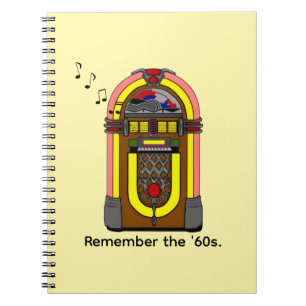 Denken Sie an die "60er und Jukebox Musik. Notizblock