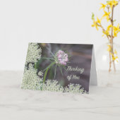 Denken Sie an die Blume von Königin Anne Karte (Gelbe Blume)