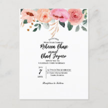 Denken Sie an die Einladung zur Hochzeit der Blume