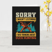 Denken Sie an die Entenjagd Karte (Gelbe Blume)