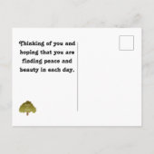 Denken Sie an die Förderung des White Egret Fotos Postkarte (Rückseite)