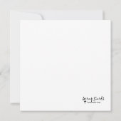 Denken Sie an die jetzt flache Grußkarte (Rückseite)