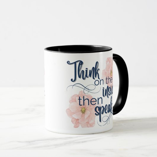 Denken Sie an die lustige hübsche Tasse im Inneren (VorderseiteRechts)