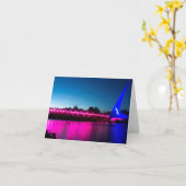 Denken Sie an die rosa Sonnenbrücke Karte (Gelbe Blume)