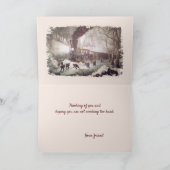 Denken Sie an die Schneeballbahn Ihrer Karte (Innenseite)