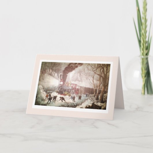 Denken Sie an die Schneeballbahn Ihrer Karte (Vorderseite)