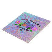 Denken Sie an die Sechziger, psychedelisches Desig Fliese (Seite)