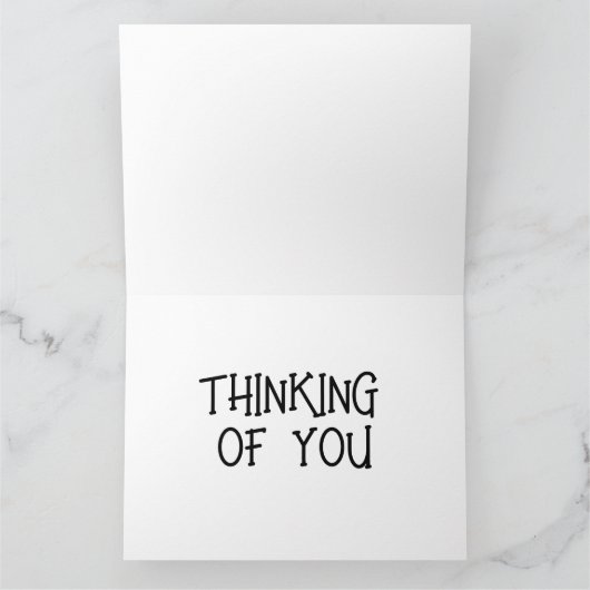 DENKEN SIE AN DIE TROPISCHE STRANDKARTE KARTE (Innenseite)