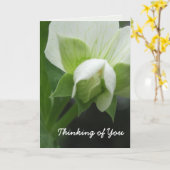 Denken Sie an die Vorlage Ihrer Karte, anpassbar (Gelbe Blume)